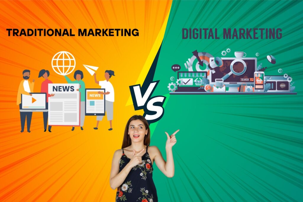 traditional marketing vs digital marketing